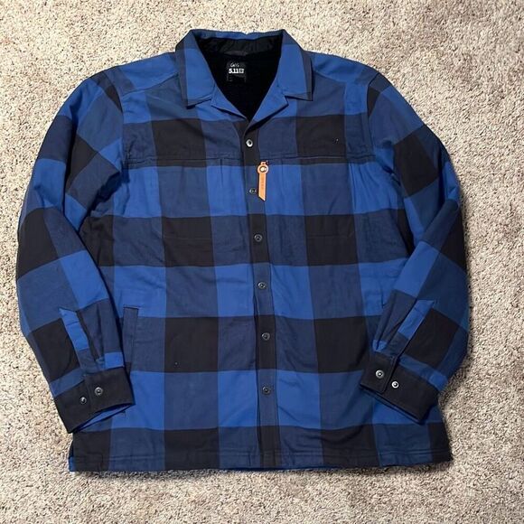 NWT 5.11 Seth Buffalo Plaid Snap Front Tactical Jacket XL - Picture 3 of 11